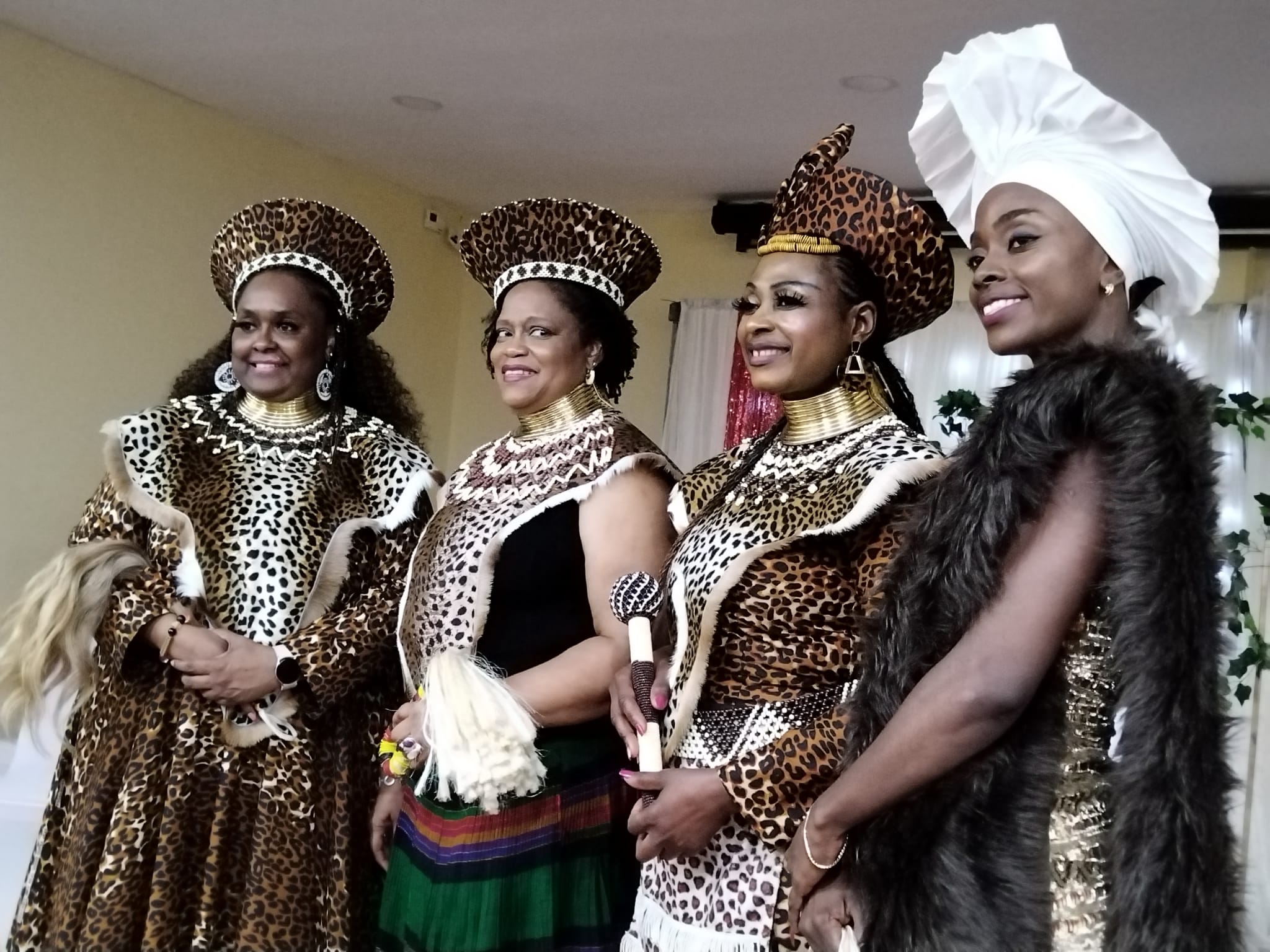 Asaleh II,  Newly enstooled Queen of the Caribbean, HRH Queen Hilary Browm and Queen Mzilikazi III of South Africa.